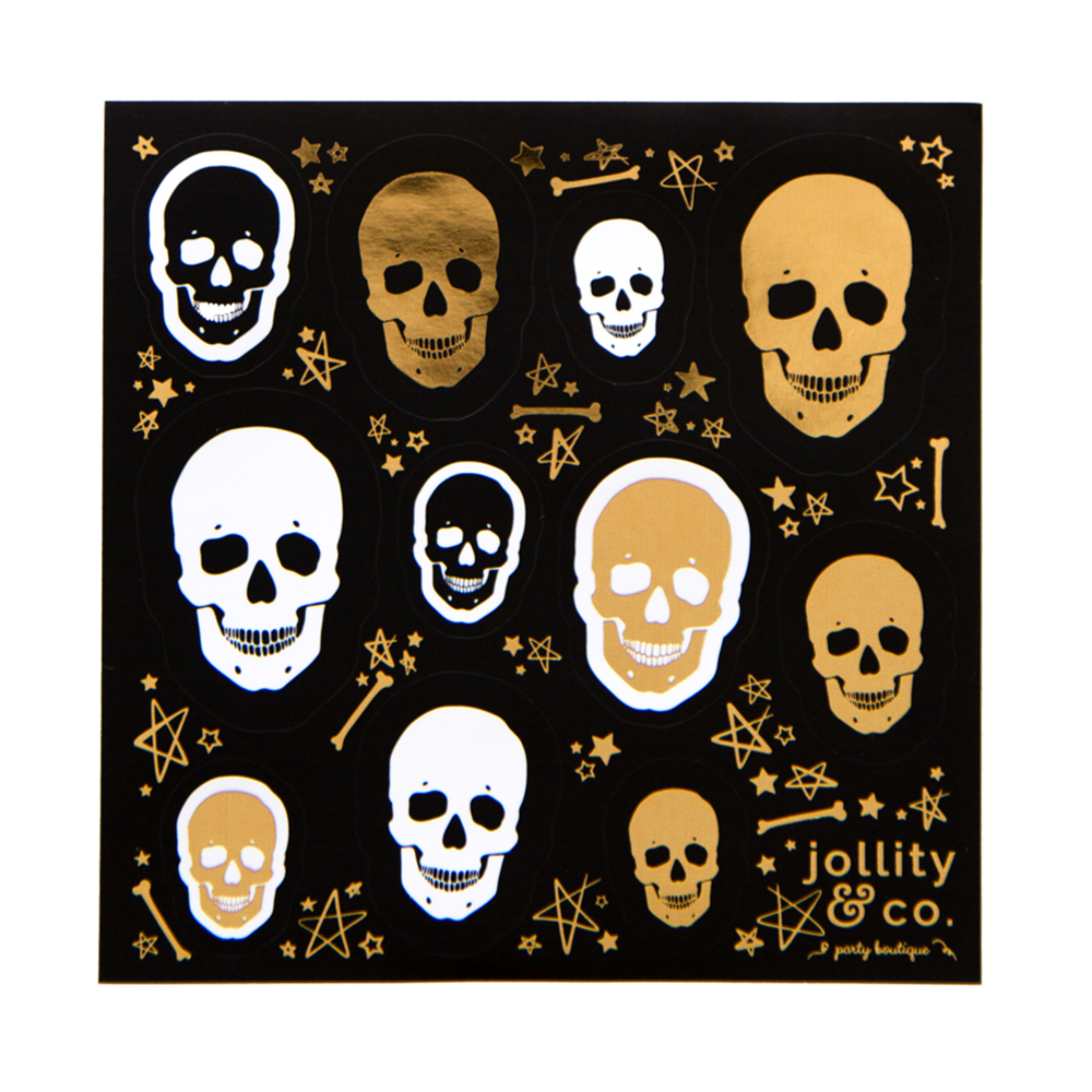 selected Gold Skull Stickers