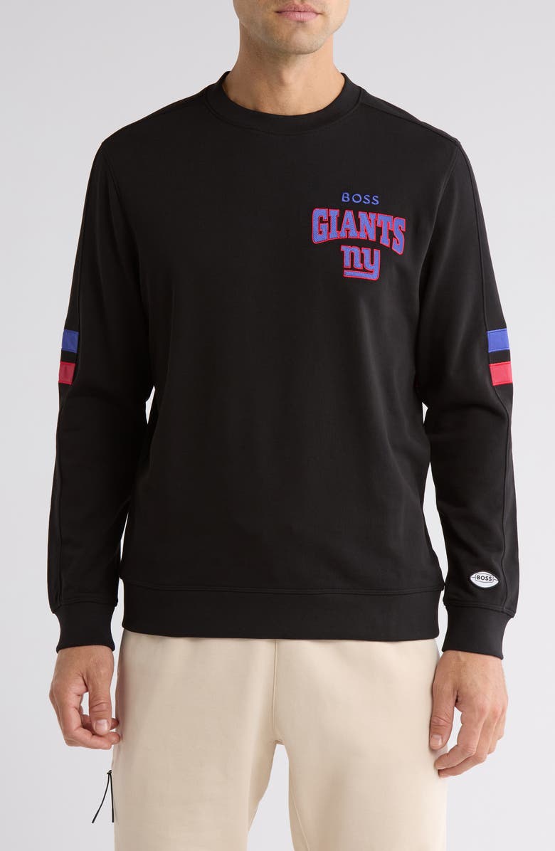 BOSS X NFL Drive Pullover Sweatshirt, Main, color, Black