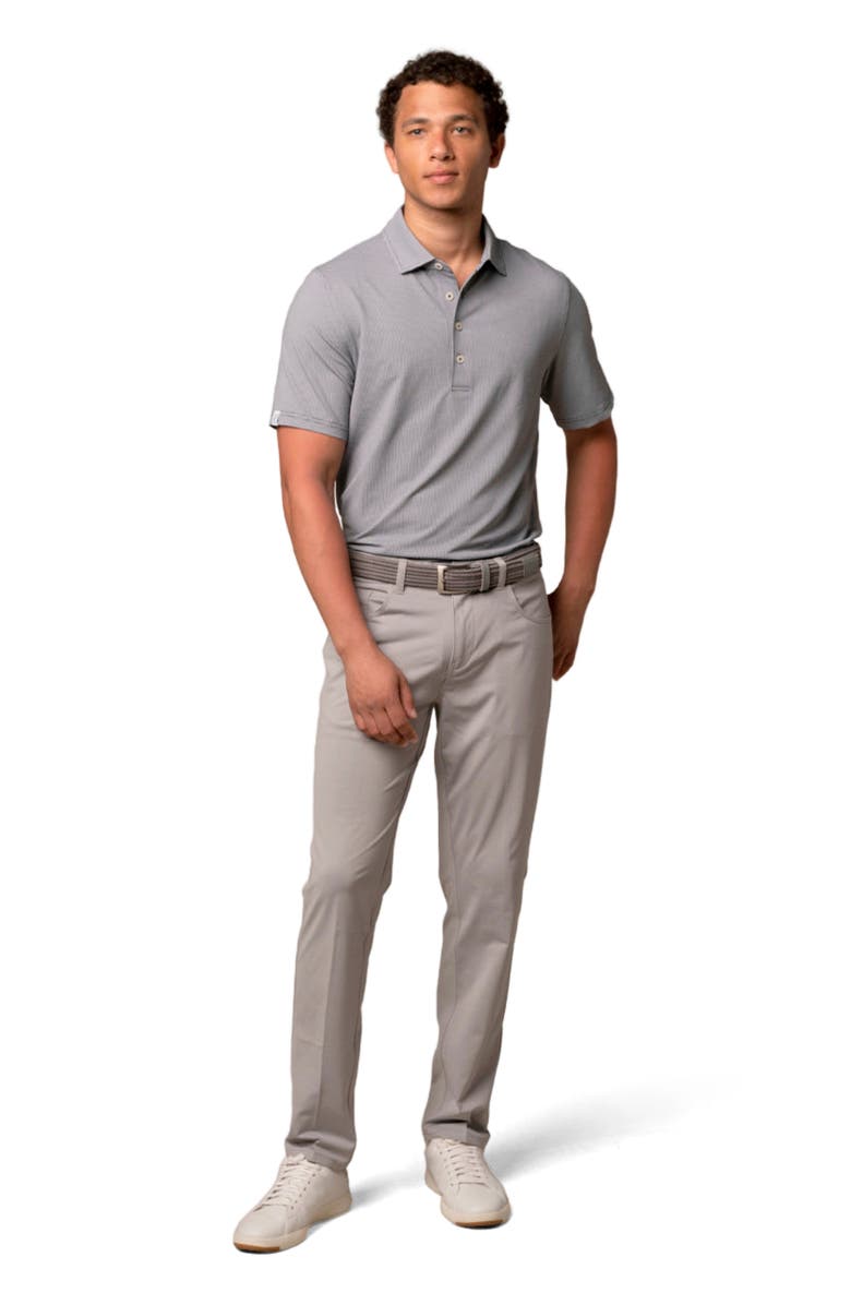 ASHWORTH GOLF Houndstooth Polo, Alternate, color, Driver Navy/White