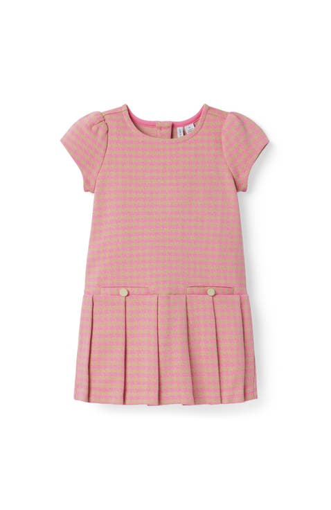 The Houndstooth Pleated Dress (Toddler)