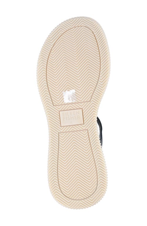 Eileen Fisher Ario Sporty Leather Wedge Sandals
