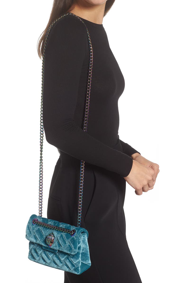 Kurt Geiger London Mini Kensington Velvet Crossbody Bag, Alternate, color,