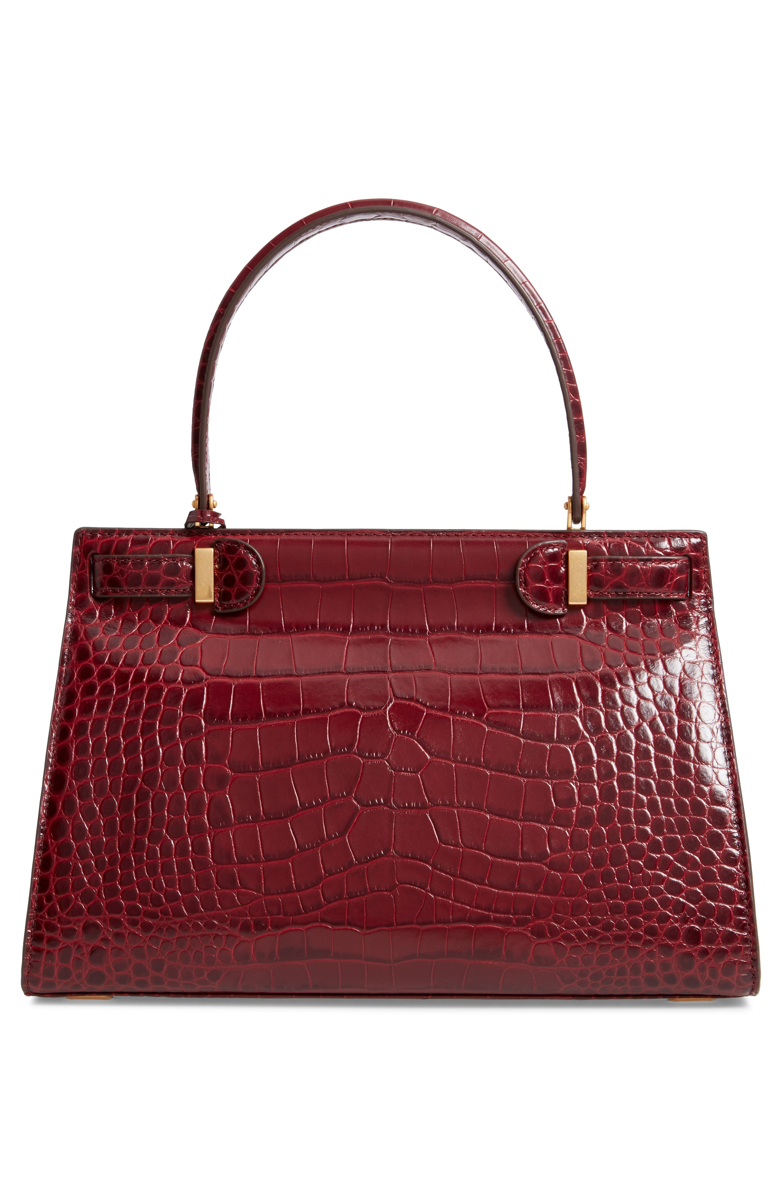 Tory Burch Lee Radziwill Leather Satchel, Alternate, color, 