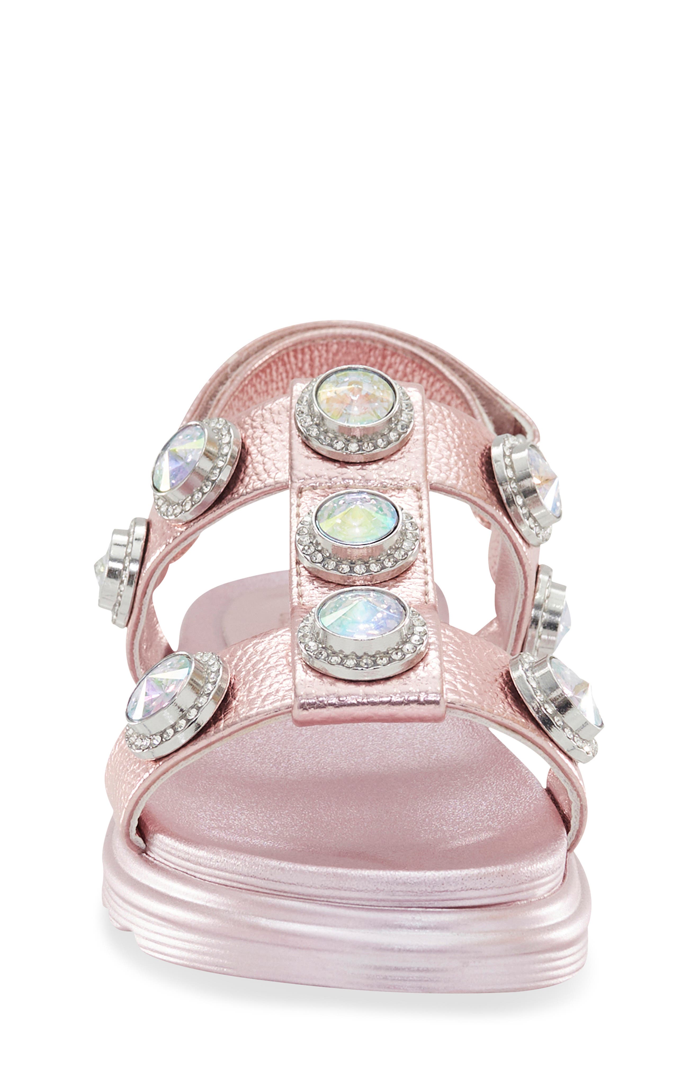 Kurt Geiger London Kids' Mini Orson Crystal Sandal, Alternate, color, 