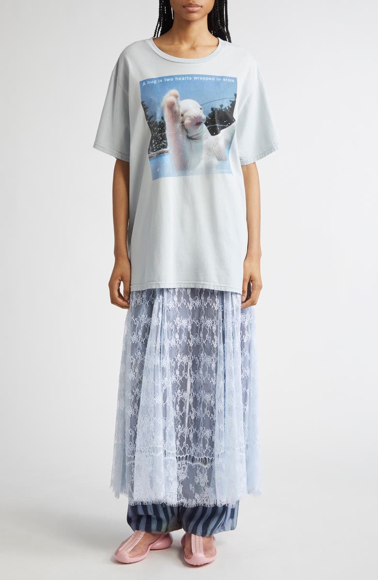 Collina Strada Catchfly Pleated Wide Leg Jeans, Alternate, color,