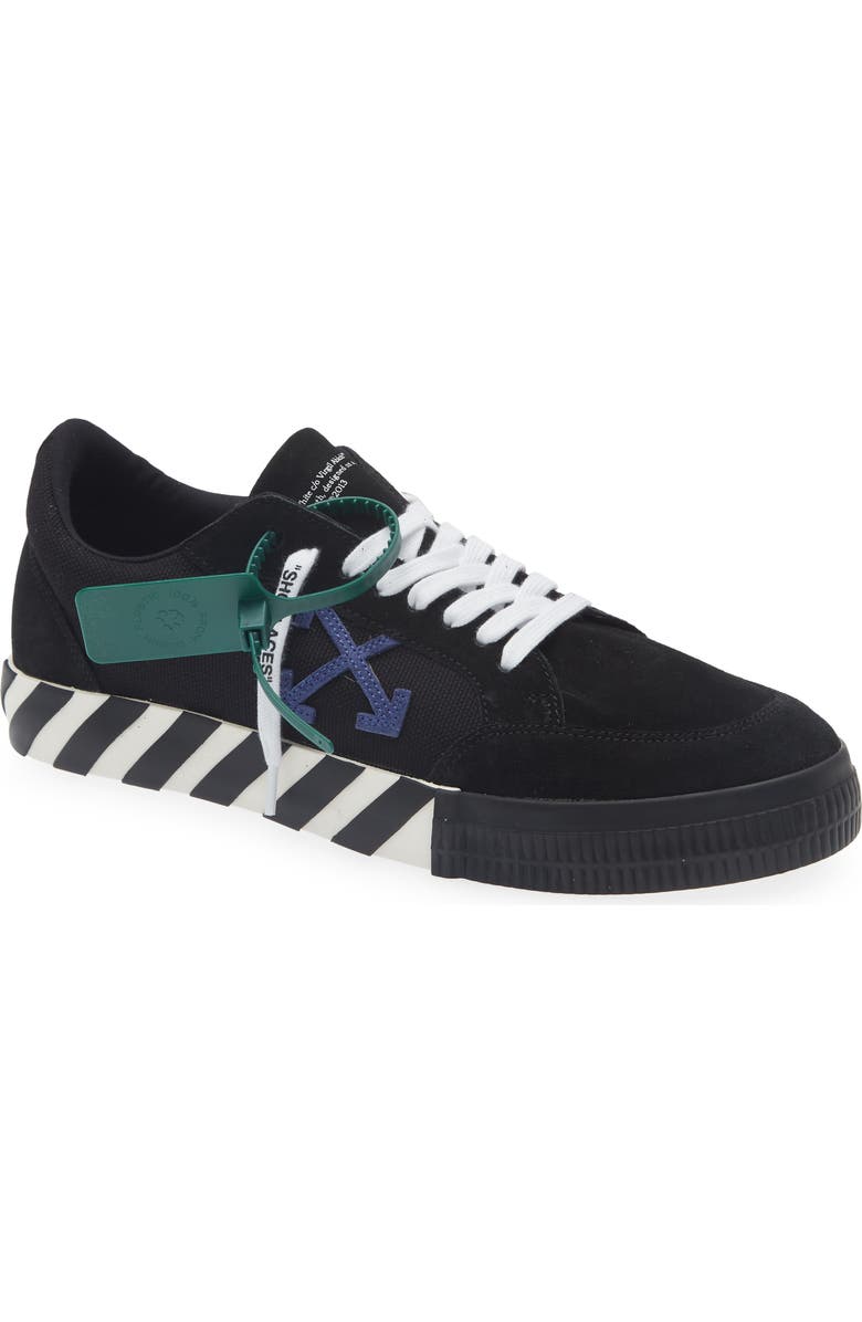 Off-White <p>Low Vulcanized Sneaker (Men)</p>, Main, color, Black Navy Blue