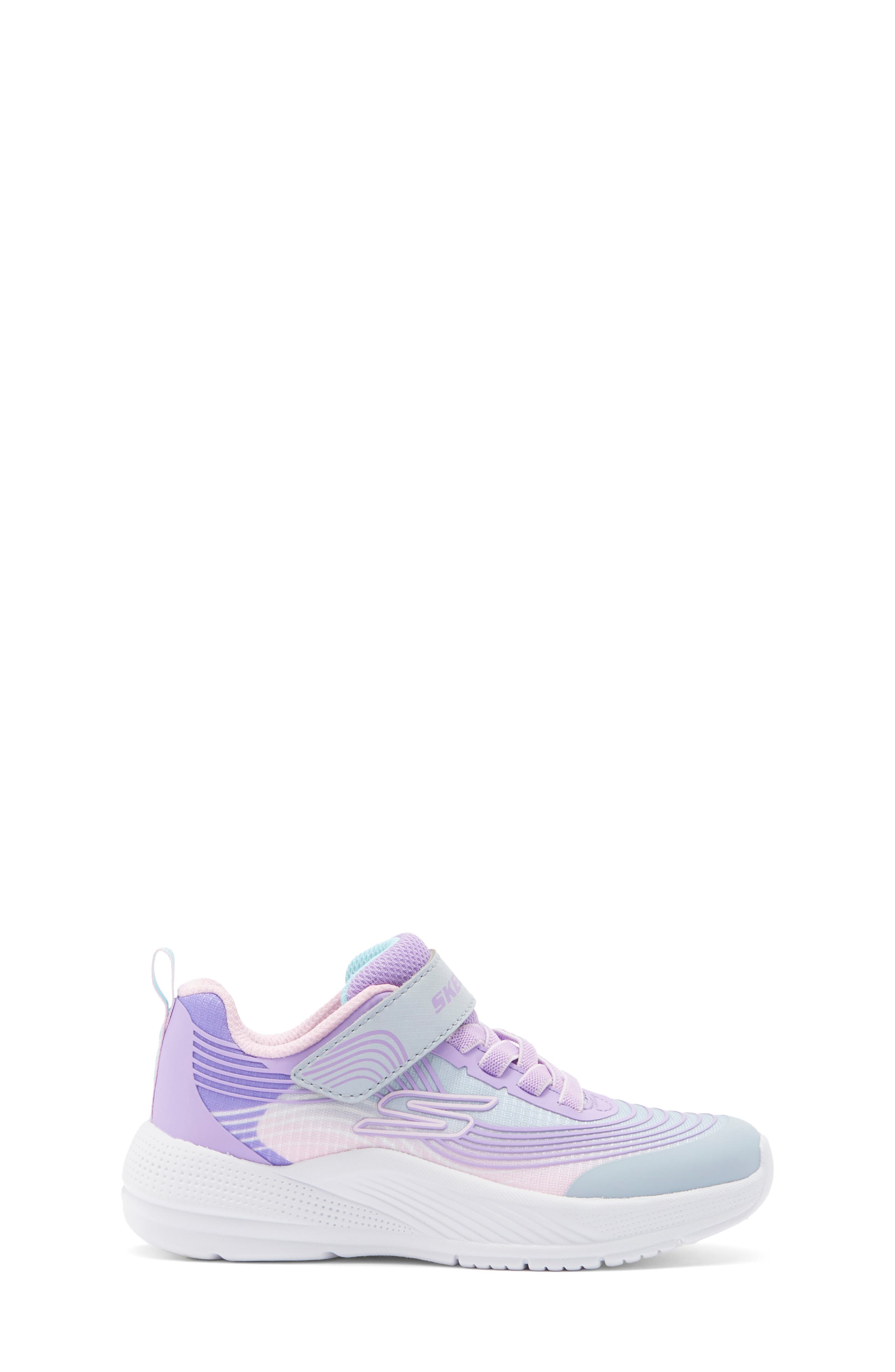 SKECHERS Kids' Microspec Advance Sneaker, Alternate, color, Light Grey Multi