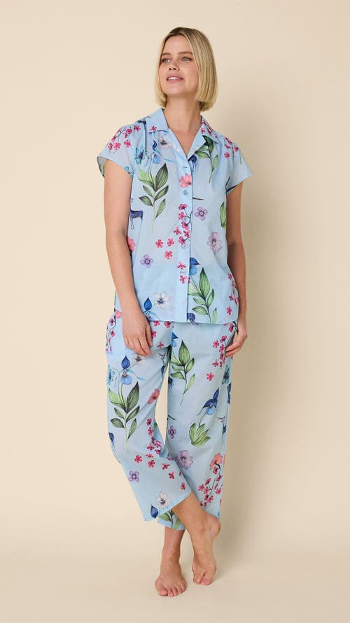 The Cat's Pajamas Voile Capri Set In Blue
