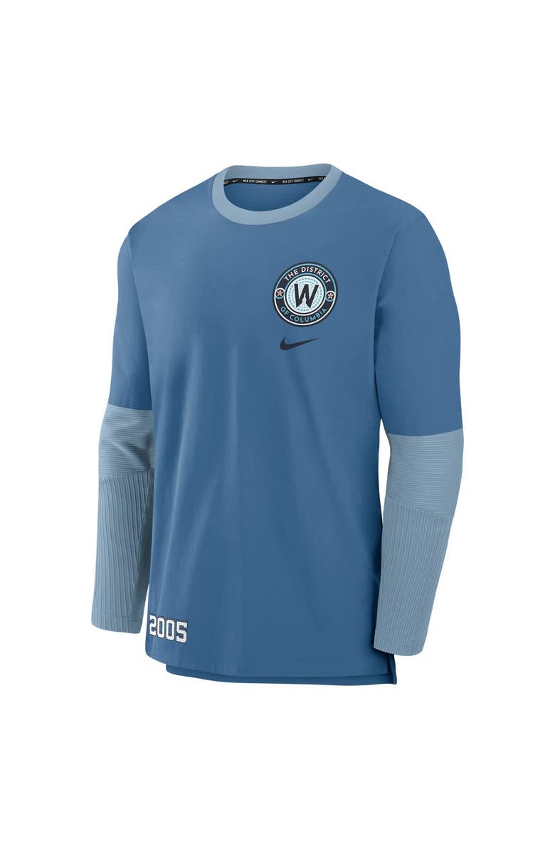 Nike Men's Nike Blue Washington Nationals 2025 City Connect Authentic Collection Performance Player Sweatshirt, Alternate, color, Blue