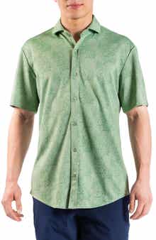 TailorByrd Tropical Short Sleeve Button-Up Shirt