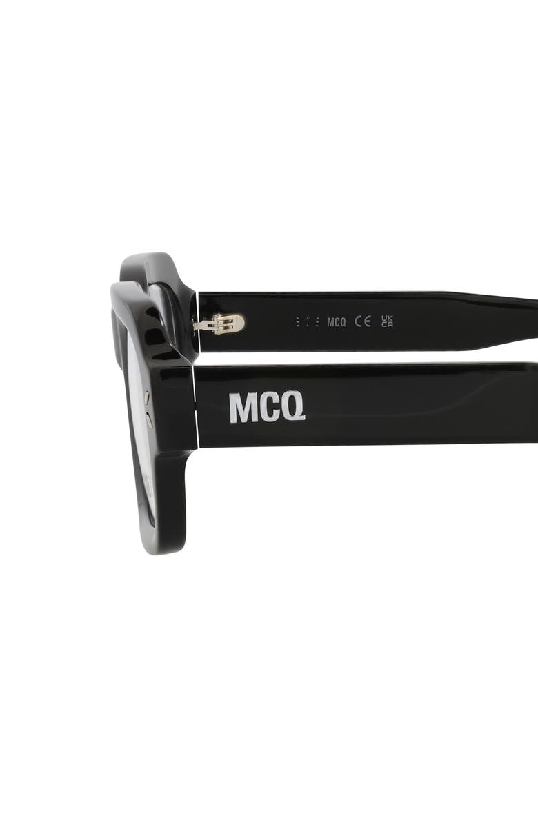 McQueen 49mm Rectangular Optical Glasses, Alternate, color, 