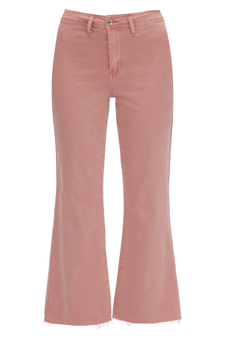 High Waist Wide Leg Jeans, Alternate, color, DUSTY PINK