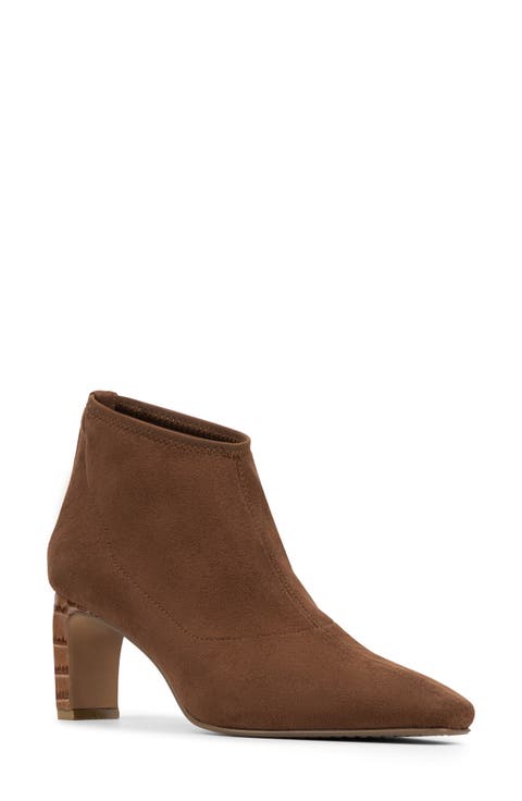 Birdee Croc Embossed Trim Bootie