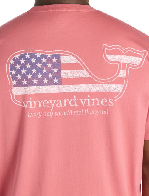 Vineyard Vines Big & Tall Flag Whale Pocket T-shirt