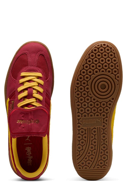 Puma X Harry Potter Palermo In Dark Crimson-yellow Sizzle