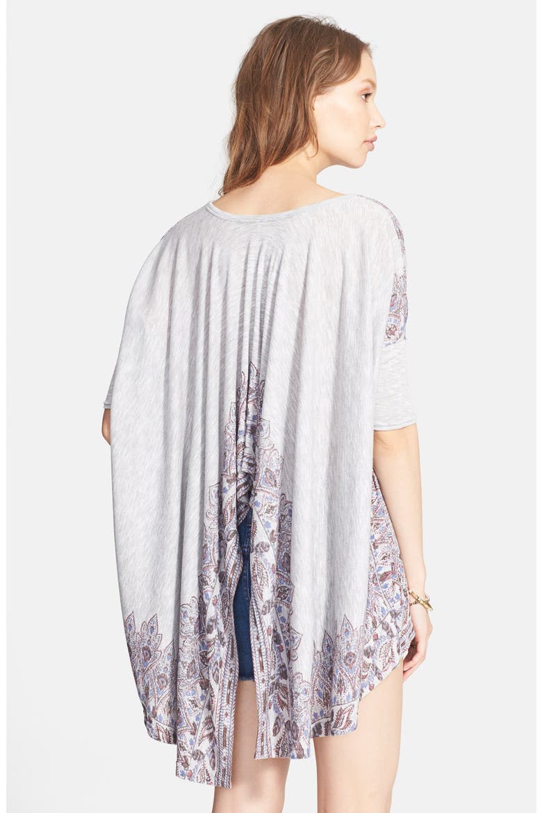 'Pick Me Up' Drapey Tee, Alternate, color, HEATHER GREY COMBO