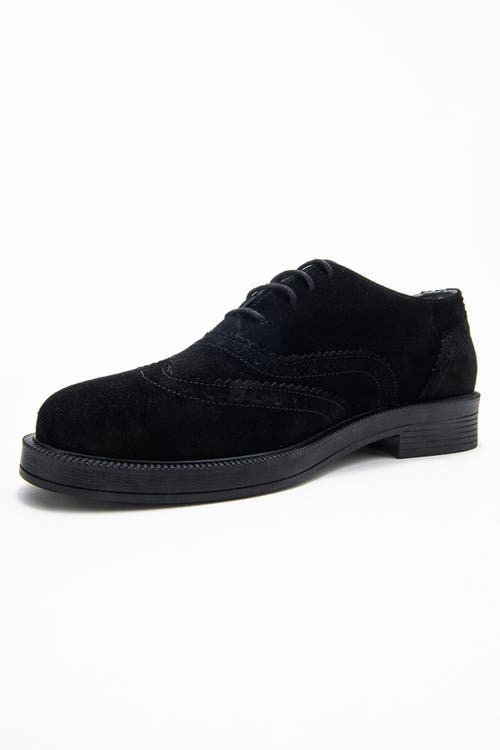 Forever & Always Shoes Avra Leather Oxford In Black