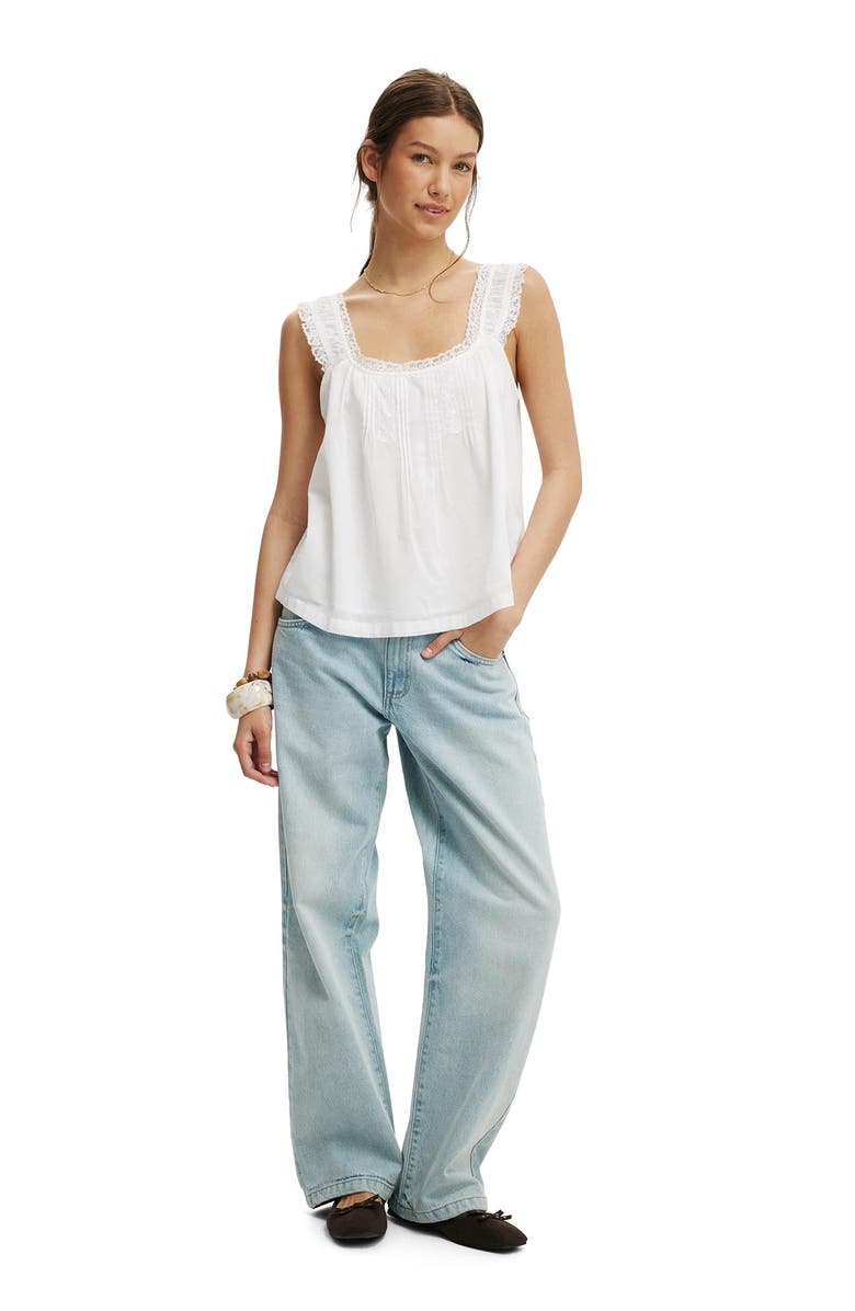 Cotton On Women's Willa Babydoll Top, Alternate, color, White