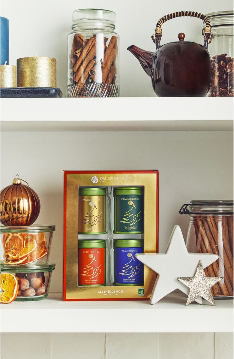 Palais des Thés Les Thés de Noël Assorted Loose Tea Gift Set, Alternate, color, Mulitcolor