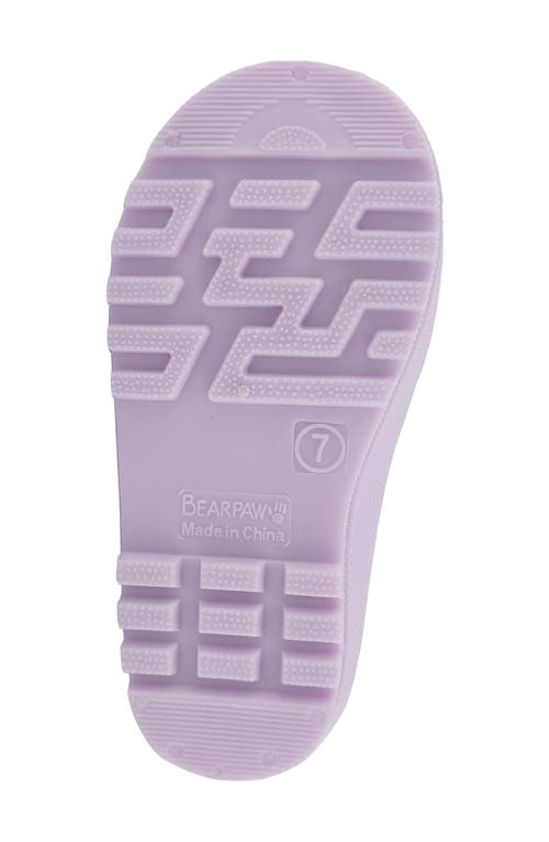 Bearpaw Kids' Shortie Rain Boot With Faux Fur Lining In Multi