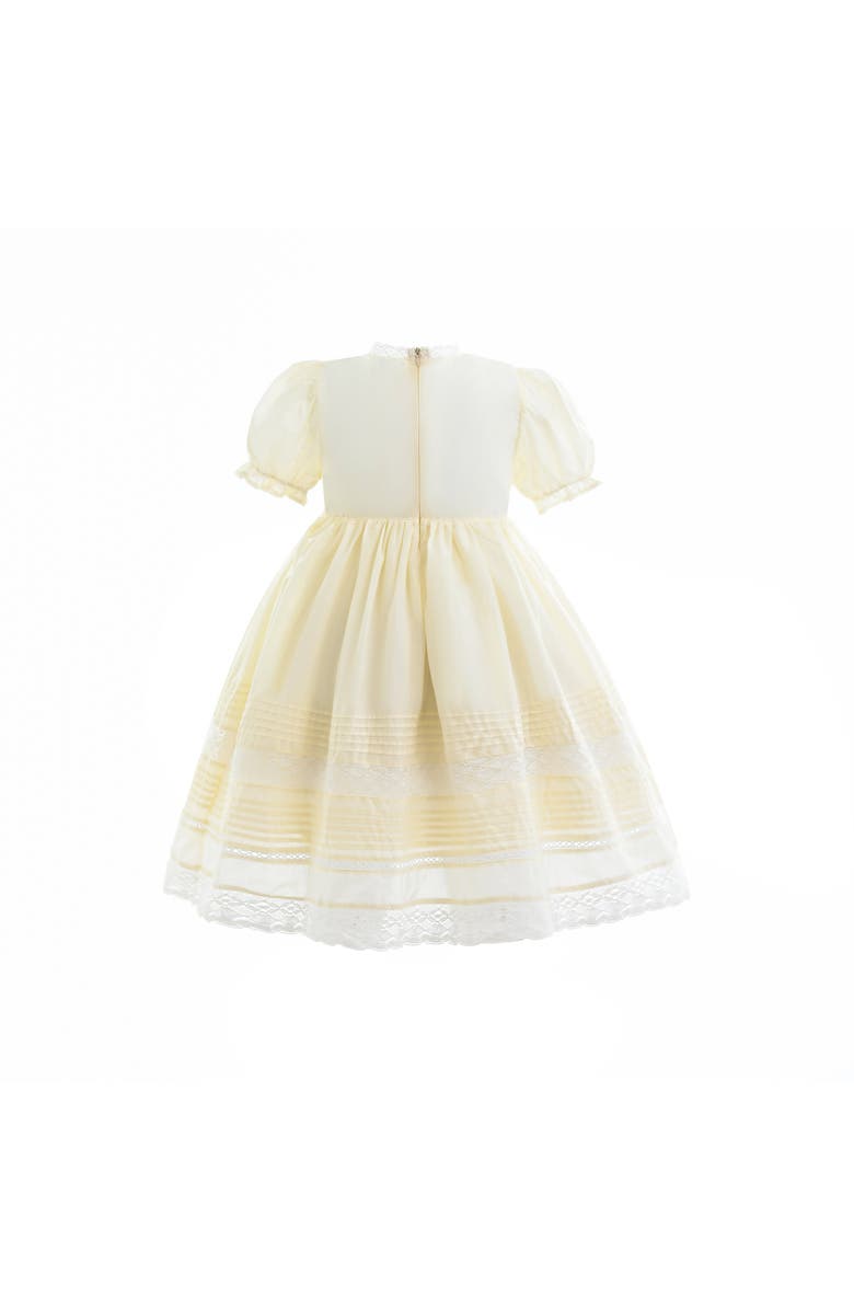 Sweet Cactus London Pleated Dress, Alternate, color, Cream