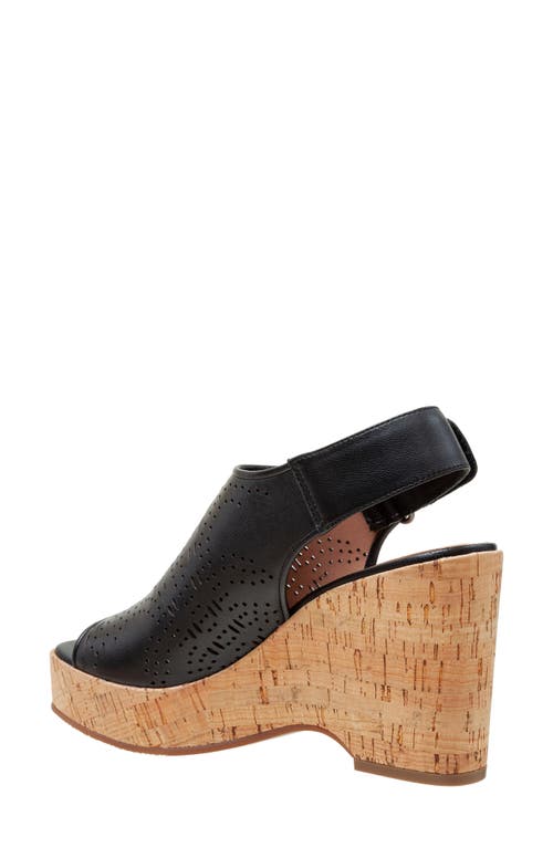 Shop Linea Paolo Viviana Platform Wedge Sandal In Black