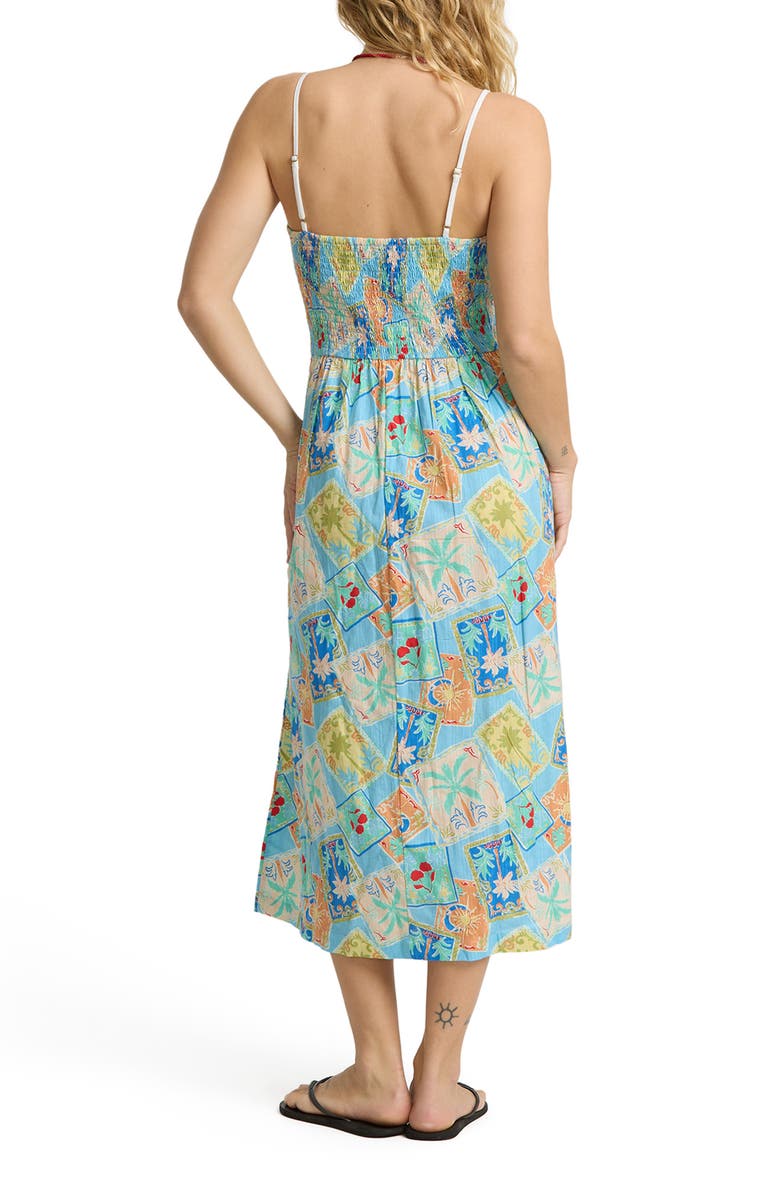 Billabong Palm Grove Midi Dress, Alternate, color, Dream Blue