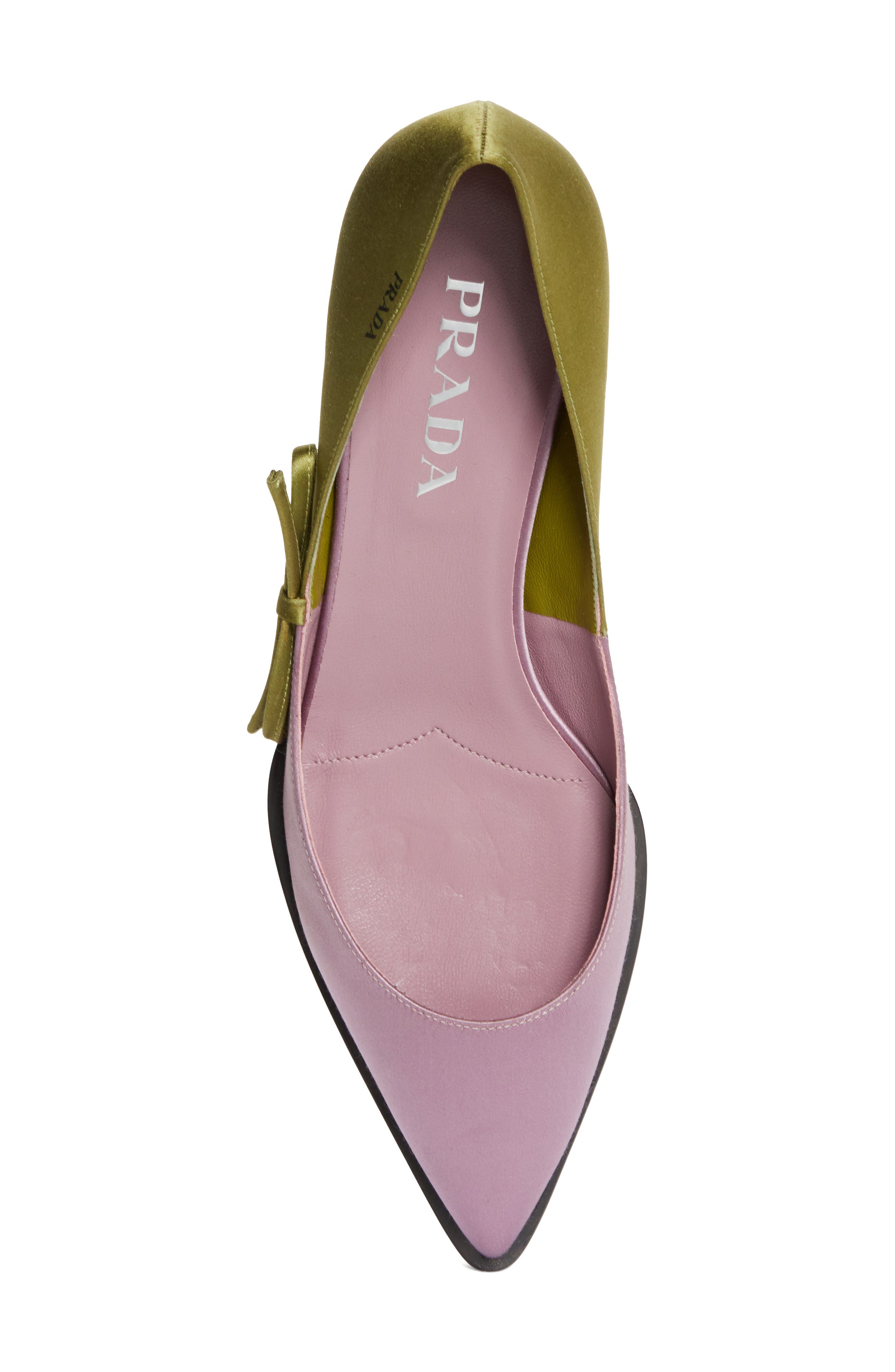 Prada Runway Colorblock Pointed Toe Pump, Alternate, color, 