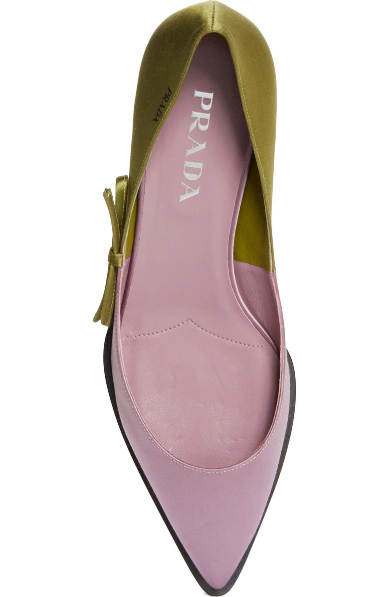 Prada Runway Colorblock Pointed Toe Pump, Alternate, color,