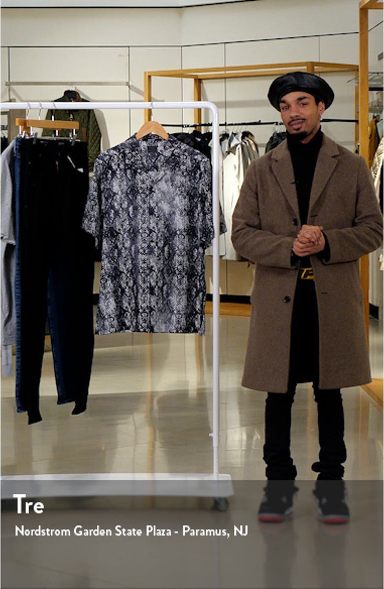 Mamba Snakeskin Print Camp Shirt