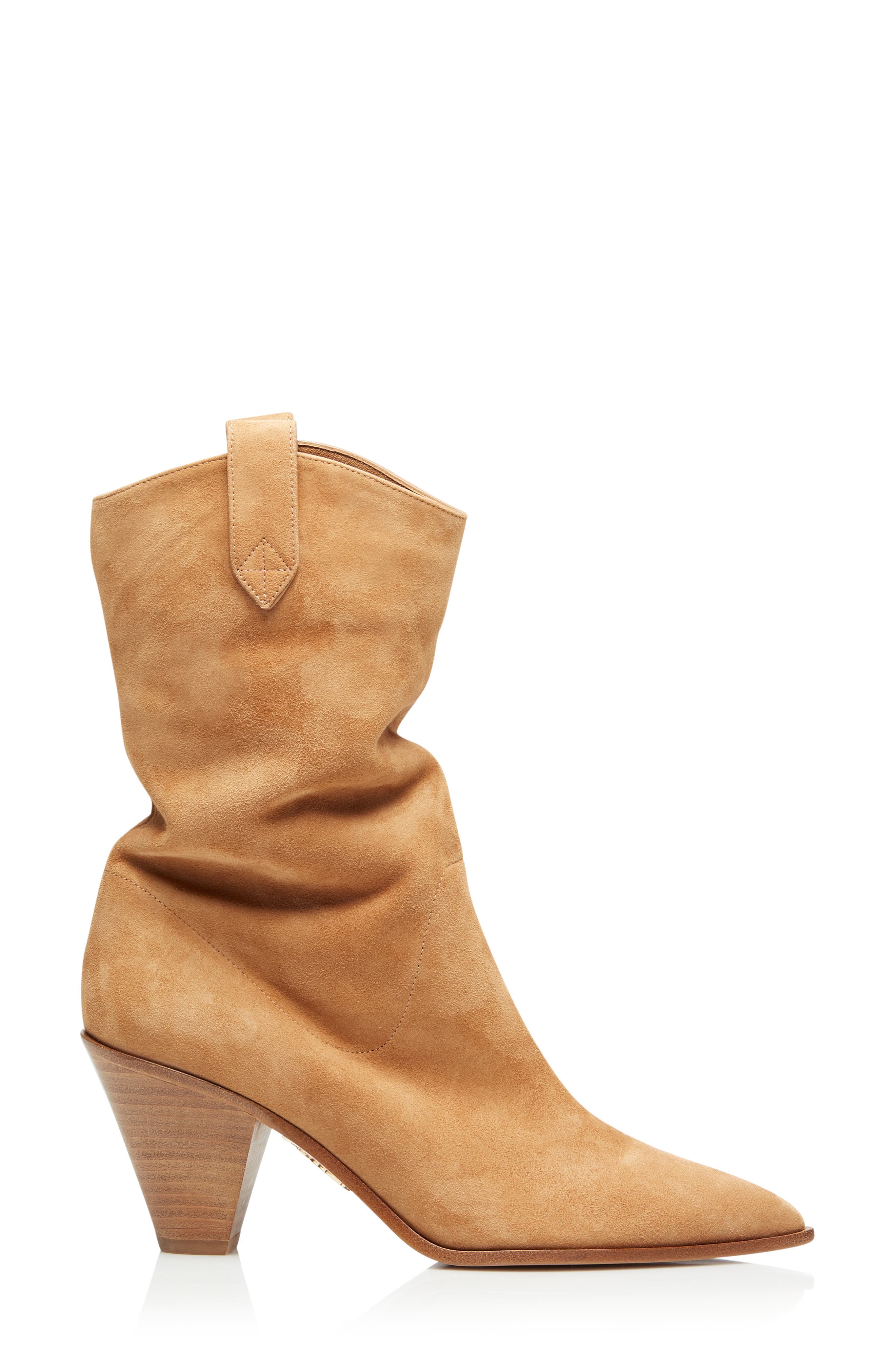 Aquazzura Boogie Western Boot, Alternate, color, Camel