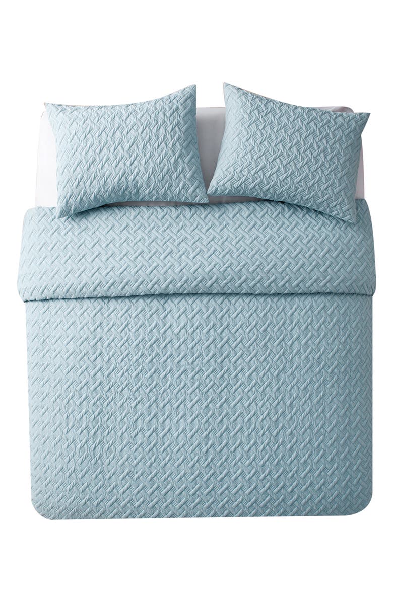 VCNY HOME Nina Embossed 2-Piece Comforter Set - Twin XL Size, Main, color, Blue