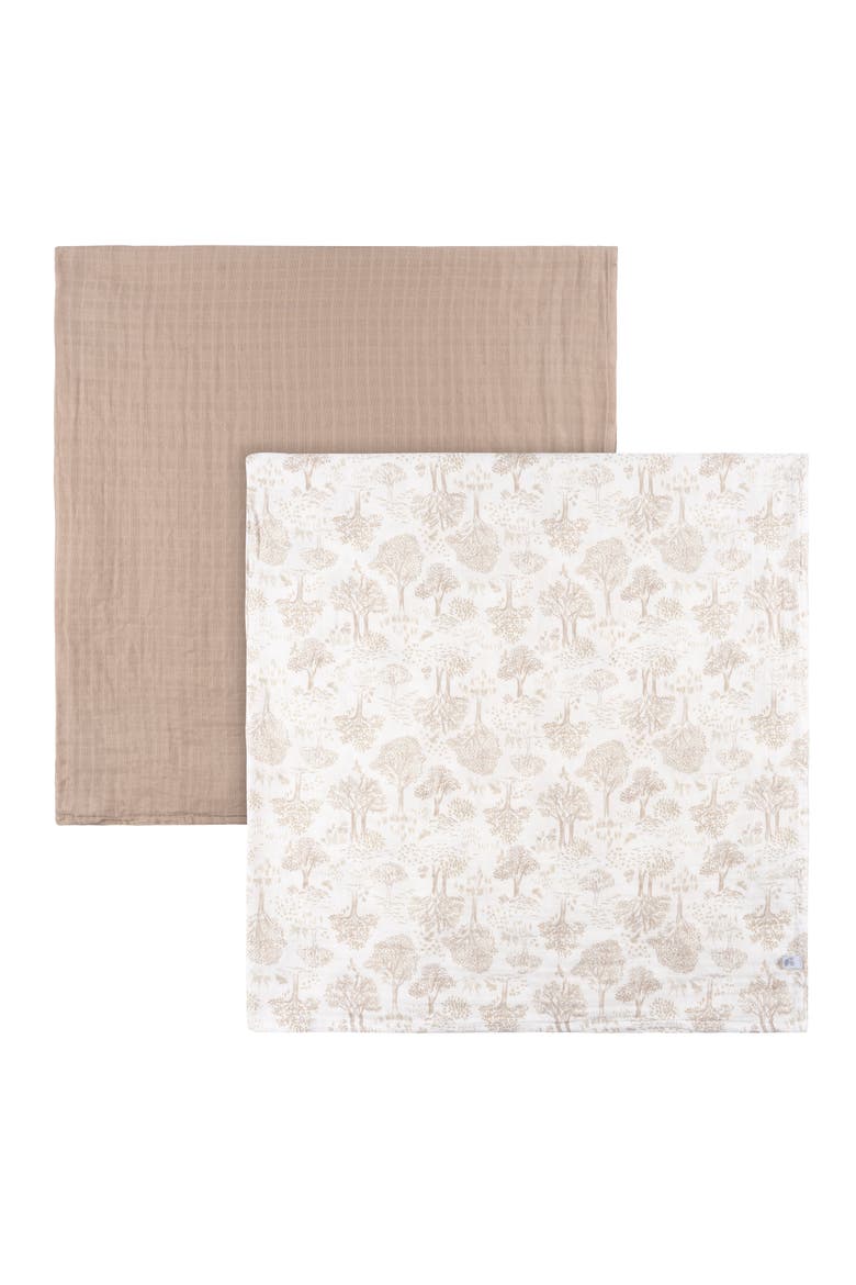 Muslin Swaddle Tan Blankets 2-Pack, Main, color, Tan Nature
