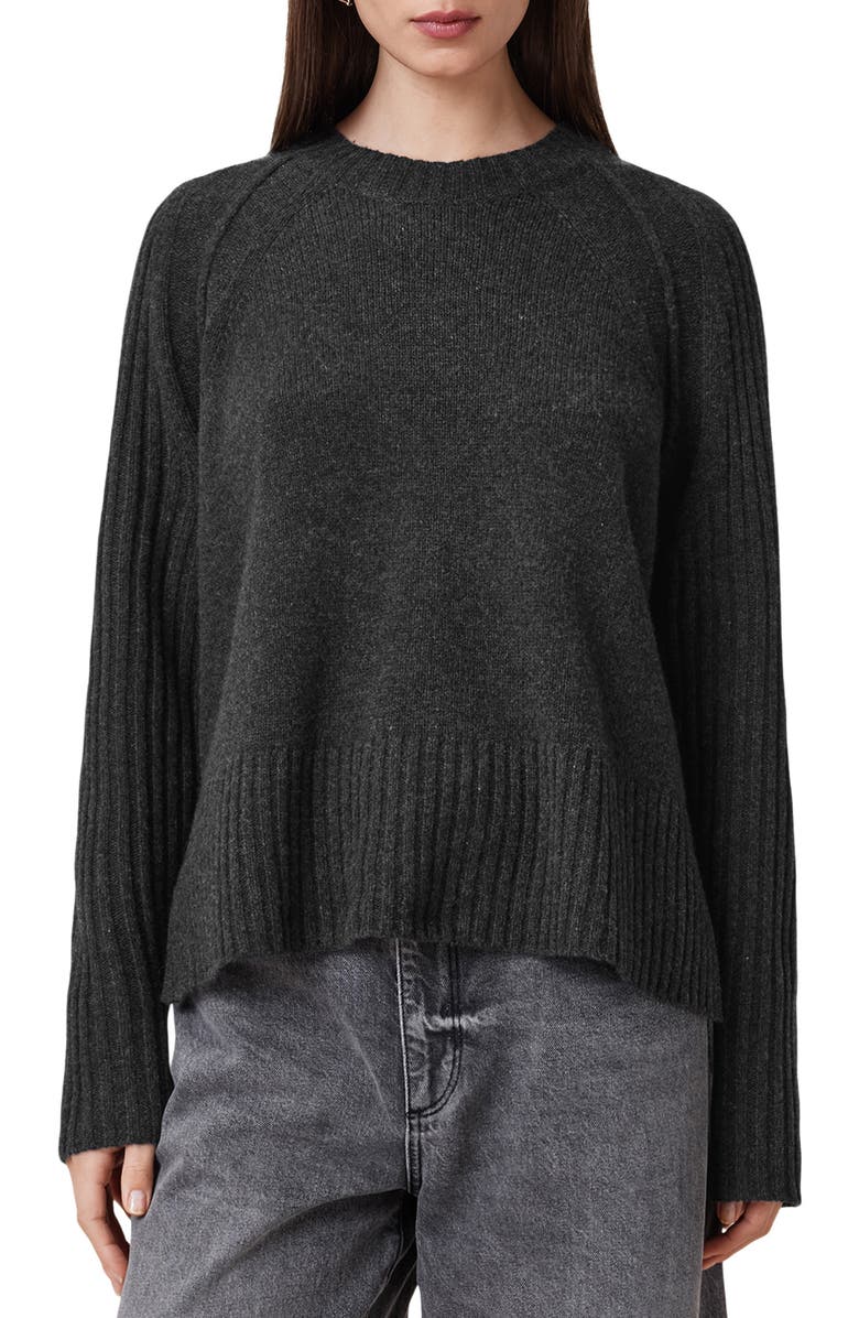 AllSaints Anthe Wool Sweater, Alternate, color, 