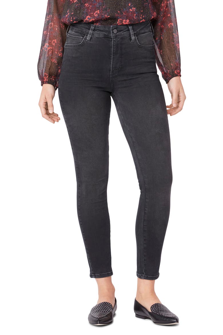 Margot High Waist Ankle Skinny Jeans, Main, color, MOONLITBLK