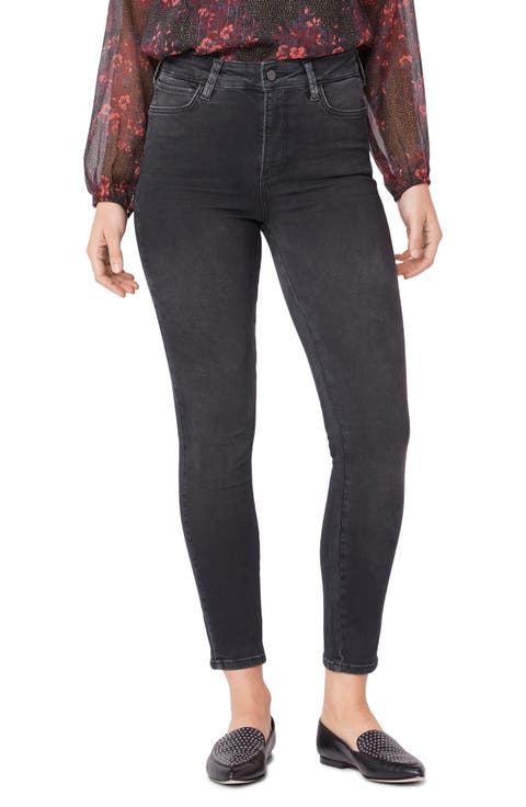 Margot High Waist Ankle Skinny Jeans (Moonlit Black)