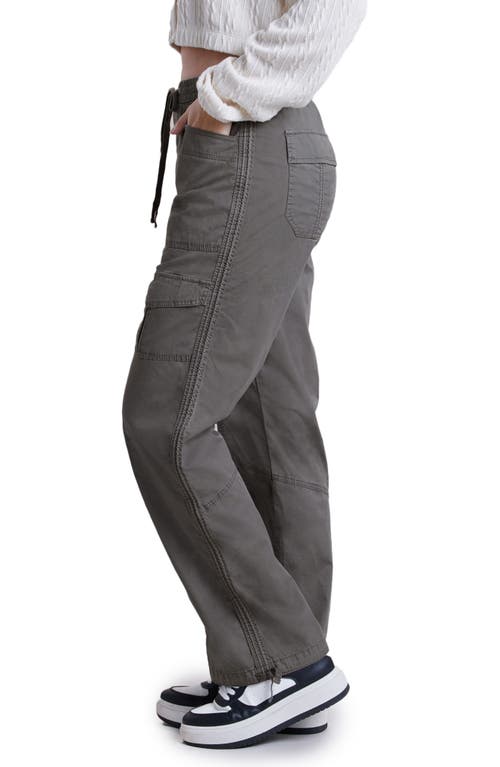 Unionbay Sonika Drawstring Waist Cargo Pants In Gray
