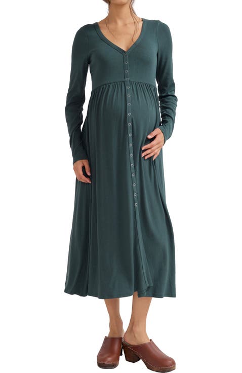 The Softest Rib Nursing Dress