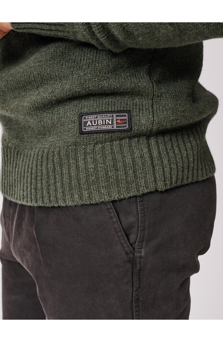 Aubin Pelham Zip Neck Sweater, Alternate, color, Dark Green