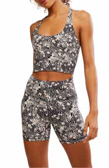Free People FP Movement Never Better Floral Crop Top