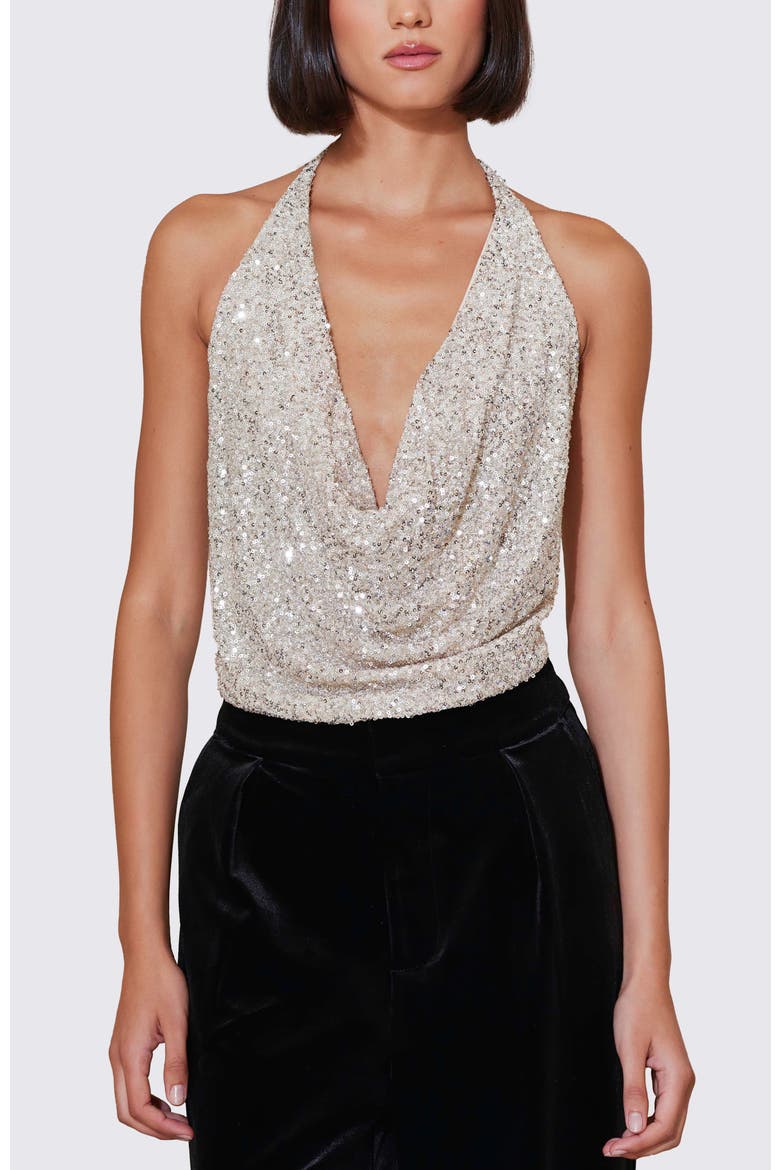 Sublime Halter Top, Main, color, Champagne