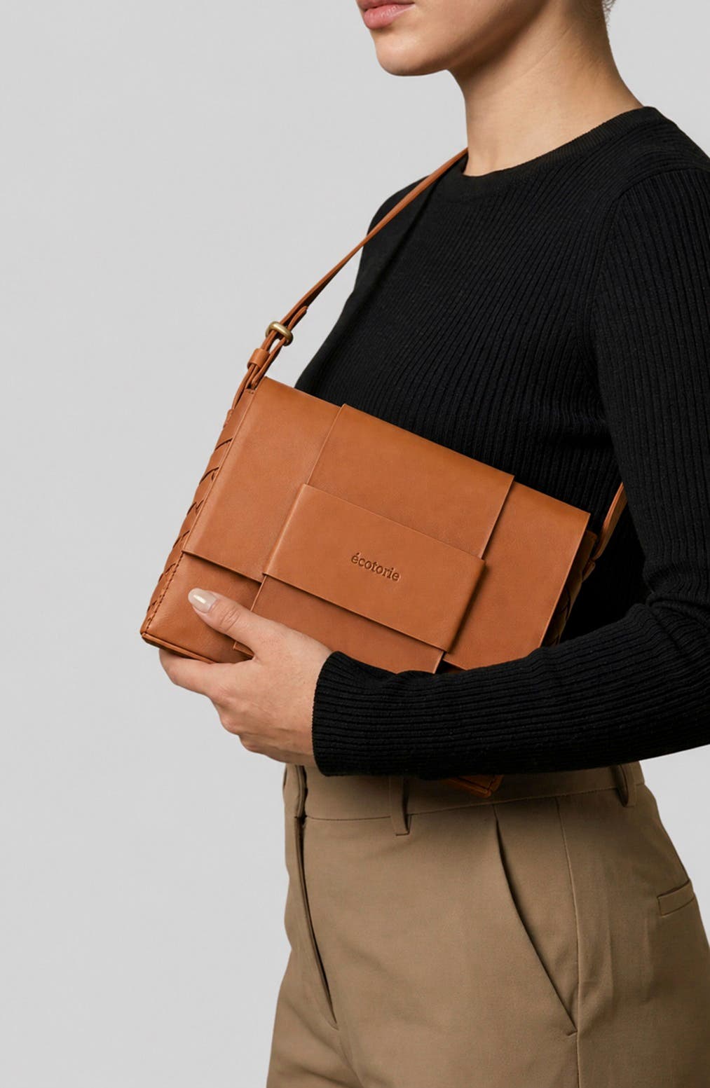 Iris Leather Crossbody Bag, Alternate, color, CARAMEL