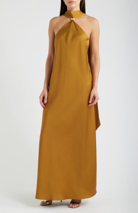 Halter Neck Maxi Dress