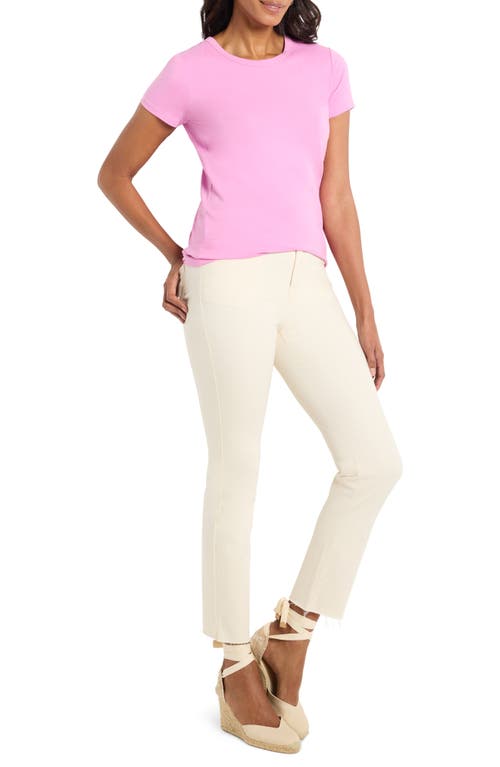 Nic + Zoe Nic+zoe Perfect Knit Crewneck T-shirt In Camellia