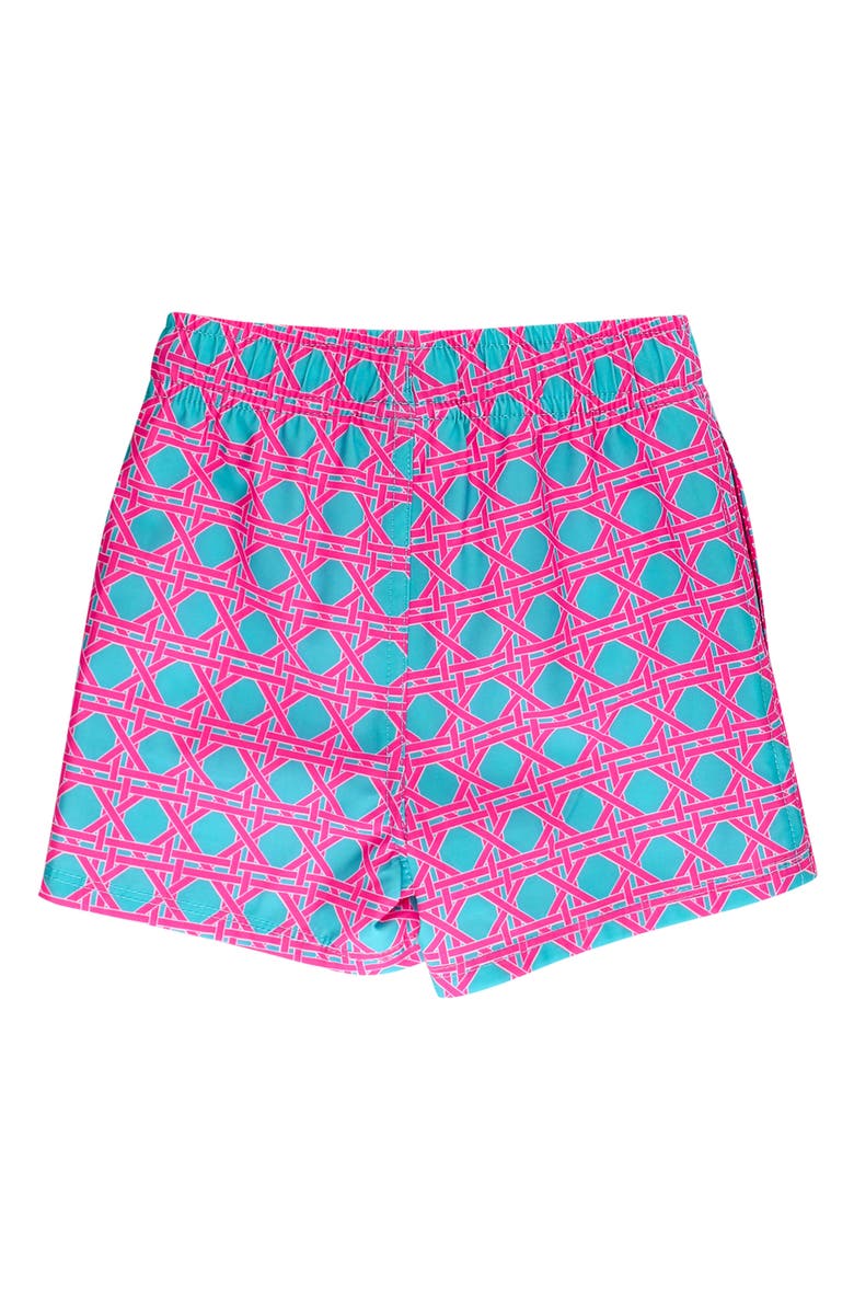RuggedButts Kids' Neon Sorbet UPF 50+ Swim Trunks, Alternate, color, Blue
