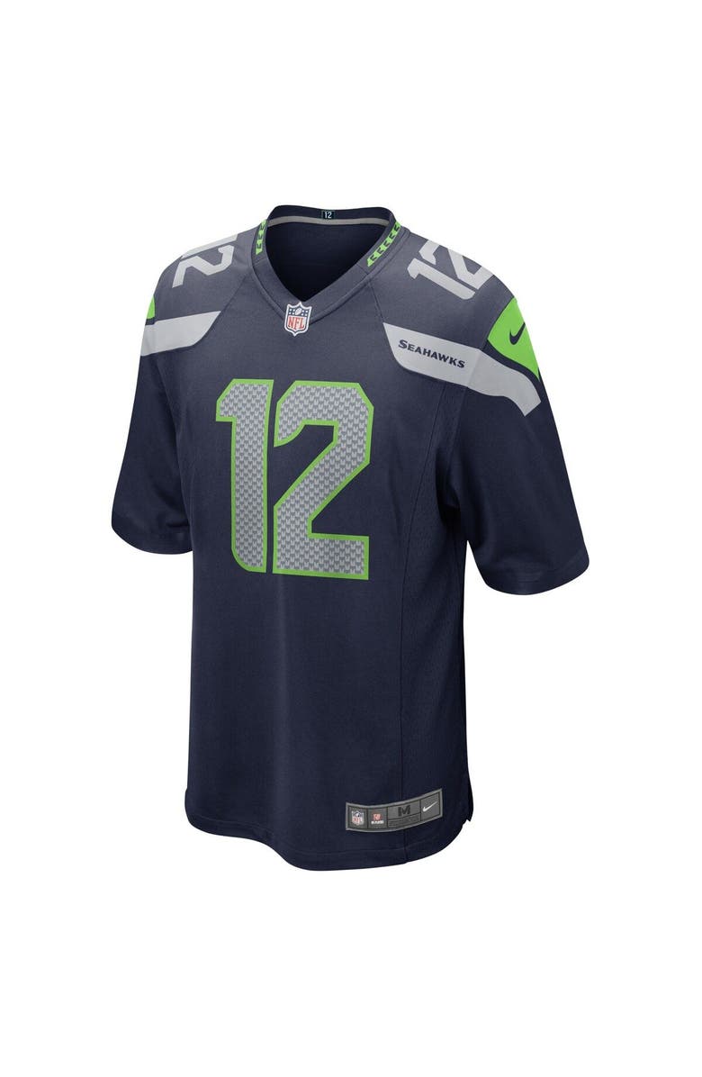 Nike Men's Nike 12s College Navy Seattle Seahawks Game Team Jersey, Alternate, color, Navy