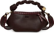 Ganni Mini Bou Leather Top Handle Bag
