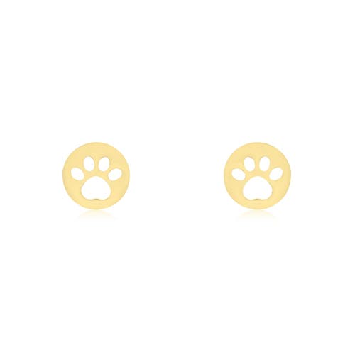 The Lovery Fine Jewelry Baby Cut Out Paw Screw Back Stud Earrings In Gold