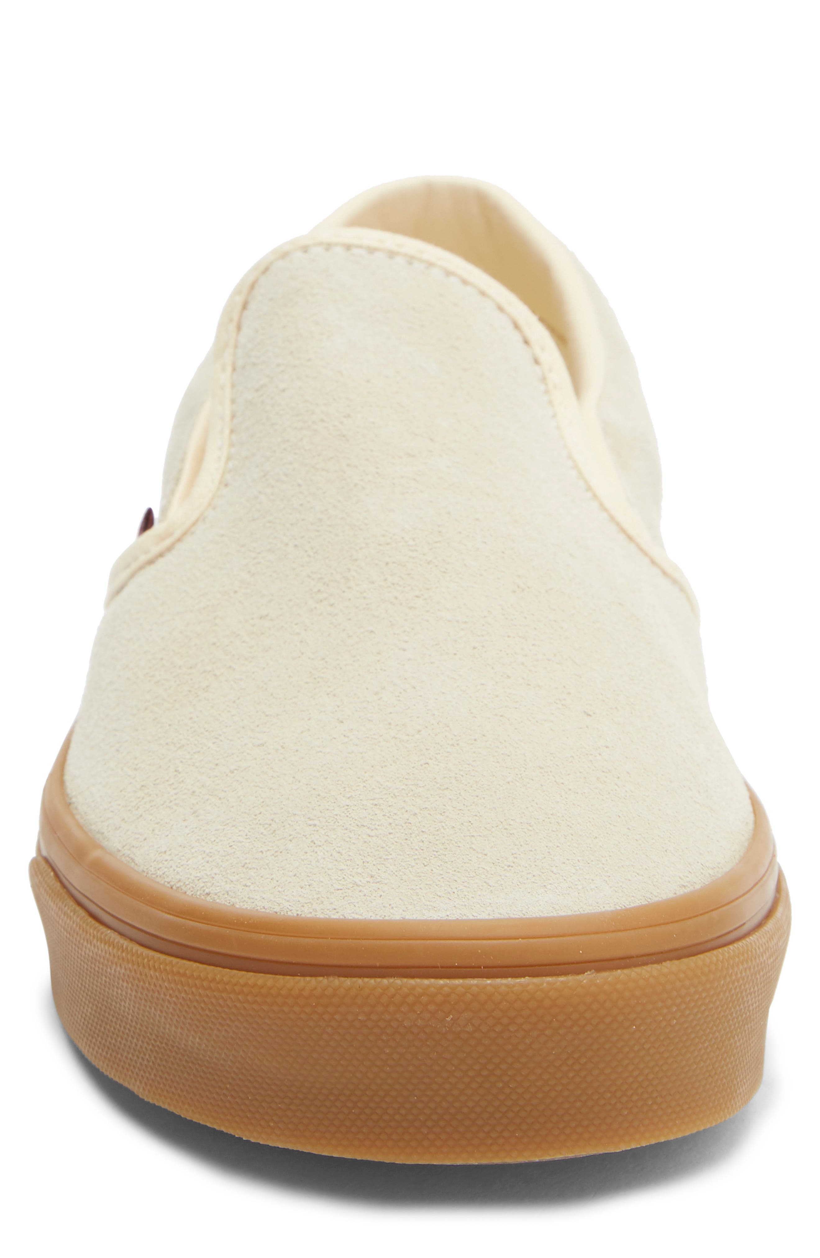 Classic Slip-On Sneaker, Alternate, color, CREAM/BURGUNDY