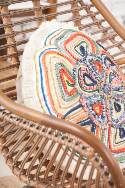 Carol & Frank Putnum Round Shaped Throw Pillow In Multi